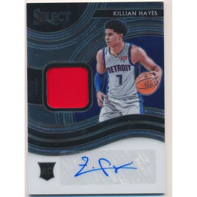 2020-21 Select Rookie Jersey Autographs #4 Killian Hayes