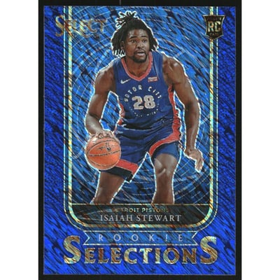 2020-21 Select Rookie Selections Prizms Blue #27 Isaiah Stewart