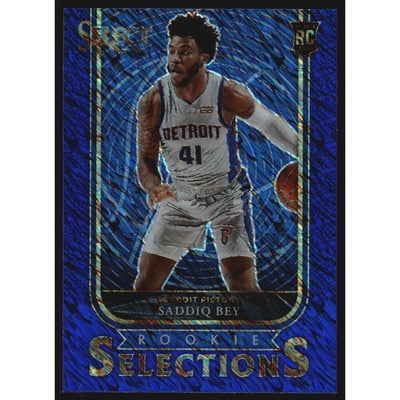 2020-21 Select Rookie Selections Prizms Blue #30 Saddiq Bey