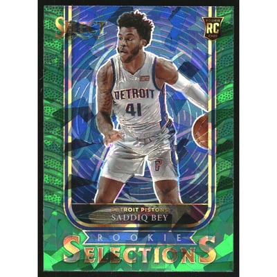 2020-21 Select Rookie Selections Prizms Green #30 Saddiq Bey