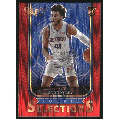 2020-21 Select Rookie Selections Prizms Red #30 Saddiq Bey