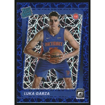 2021-22 Donruss Optic Blue Velocity #164 Luka Garza