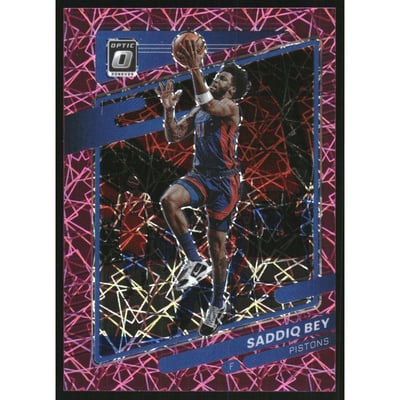 2021-22 Donruss Optic Pink Velocity #126 Saddiq Bey