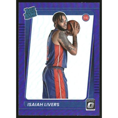2021-22 Donruss Optic Purple #177 Isaiah Livers