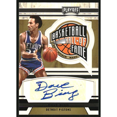 2021-22 Panini Chronicles Playoff Hall of Fame Autographs Purple #15 Dave Bing