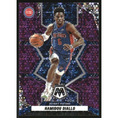 2021-22 Panini Mosaic Mosaic Fast Break Purple #54 Hamidou Diallo