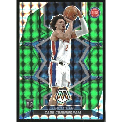 2021-22 Panini Mosaic Mosaic Green #203 Cade Cunningham