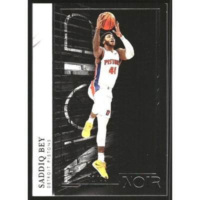 2021-22 Panini Noir #6 Saddiq Bey A