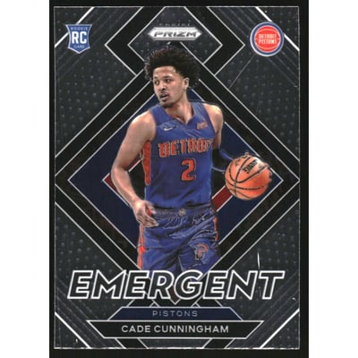 2021-22 Panini Prizm Emergent #22 Cade Cunningham