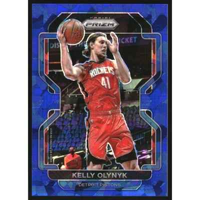 2021-22 Panini Prizm Prizms Blue Ice #150 Kelly Olynyk
