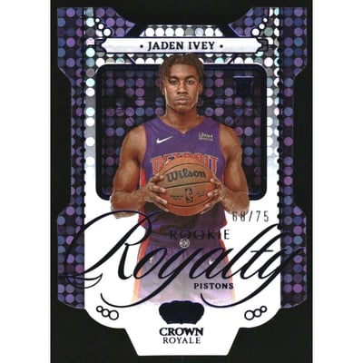 2022-23 Crown Royale Rookie Royalty Blue #5 Jaden Ivey