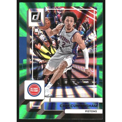2022-23 Donruss Holo Green Laser #41 Cade Cunningham