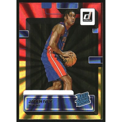 2022-23 Donruss Holo Red and Gold Laser #205 Jaden Ivey RR