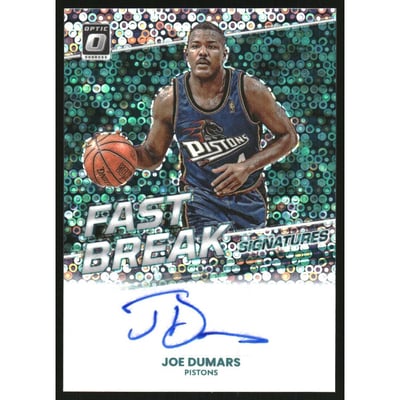 2022-23 Donruss Optic Fast Break Signatures #46 Joe Dumars