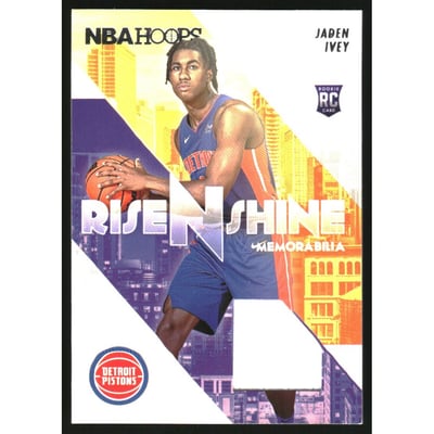 2022-23 Hoops Rise N Shine Memorabilia #28 Jaden Ivey