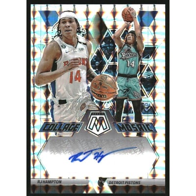 2022-23 Panini Mosaic Collage Autographs Mosaic #17 RJ Hampton