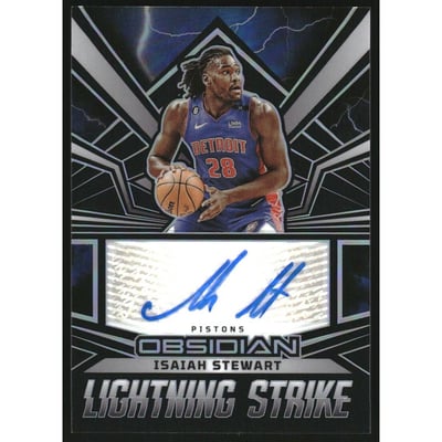 2022-23 Panini Obsidian Lightning Strike Signatures #13 Isaiah Stewart/149