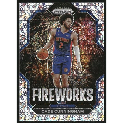 2022-23 Panini Prizm Fireworks Prizms Fast Break #20 Cade Cunningham