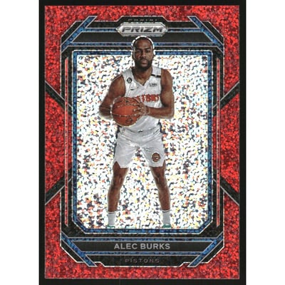 2022-23 Panini Prizm Prizm Red Sparkle #91 Alec Burks