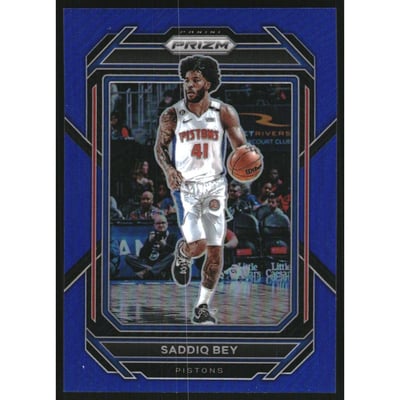 2022-23 Panini Prizm Prizms Blue #84 Saddiq Bey