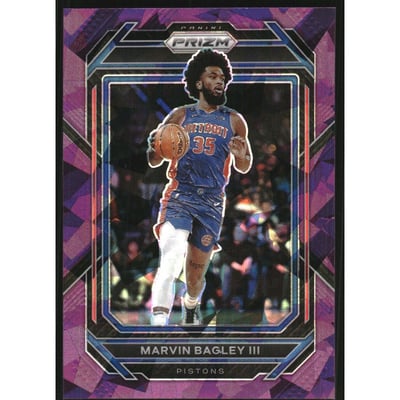 2022-23 Panini Prizm Prizms Purple Ice #73 Marvin Bagley III