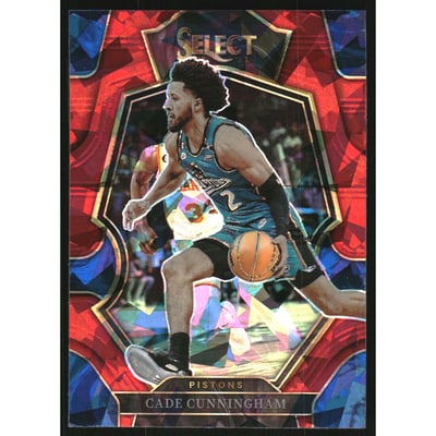 2022-23 Select Prizms Red Cracked Ice #118 Cade Cunningham