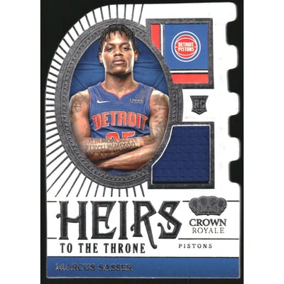 2023-24 Crown Royale Heirs to the Throne Jerseys #4 Marcus Sasser