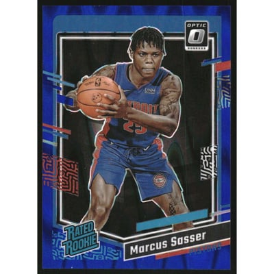 2023-24 Donruss Optic Blue Seismic #242 Marcus Sasser RR