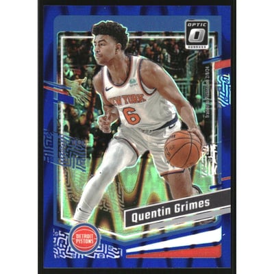 2023-24 Donruss Optic Blue Seismic #46 Quentin Grimes
