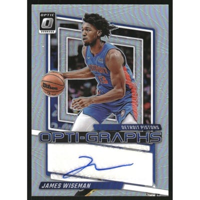 2023-24 Donruss Optic Opti-Graphs Holo #37 James Wiseman