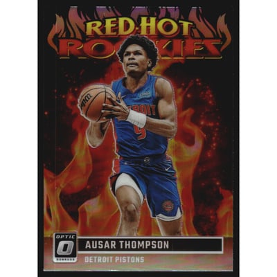 2023-24 Donruss Optic Red Hot Rookies Holo #8 Ausar Thompson