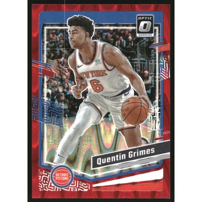 2023-24 Donruss Optic Red Seismic #46 Quentin Grimes