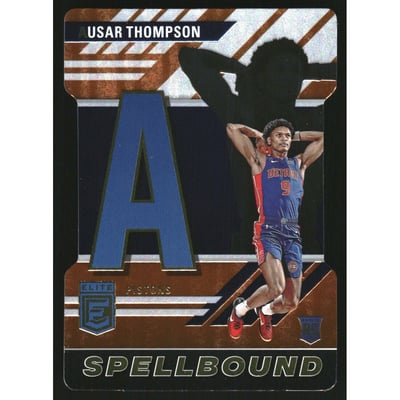 2023-24 Elite Spellbound Orange Die Cut #20 Ausar Thompson