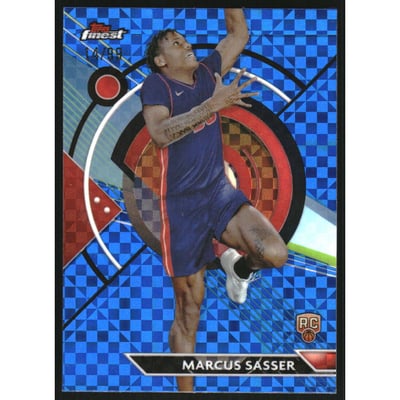2023-24 Finest Blue Checkerboard Refractors #89 Marcus Sasser C