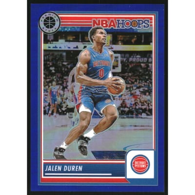 2023-24 Hoops Premium Stock Blue Prizm #274 Jalen Duren