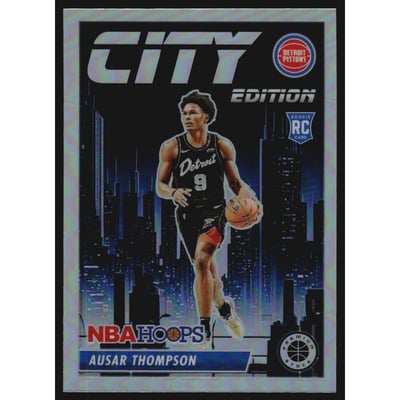 2023-24 Hoops Premium Stock City Edition Silver Prizm #11 Ausar Thompson