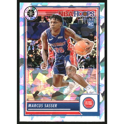 2023-24 Hoops Premium Stock Ice Prizm #45 Marcus Sasser
