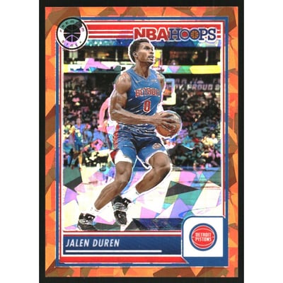 2023-24 Hoops Premium Stock Orange Ice Prizm #274 Jalen Duren