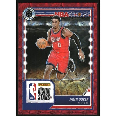 2023-24 Hoops Premium Stock Premium Red Prizm #299 Jalen Duren