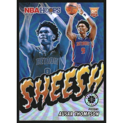 2023-24 Hoops Premium Stock Sheesh Silver Prizm #24 Ausar Thompson