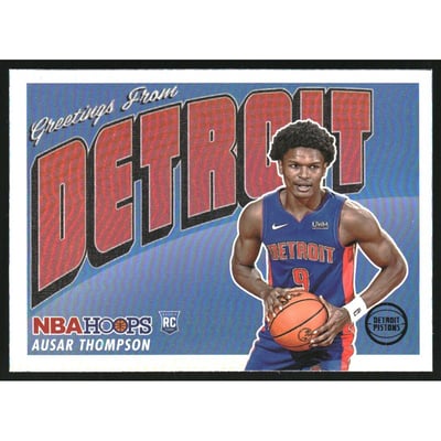 2023-24 Hoops Rookie Greetings Holo #13 Ausar Thompson