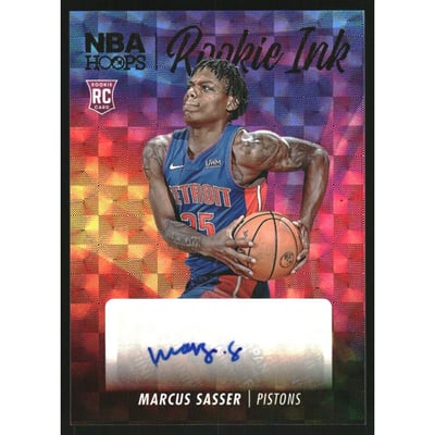 2023-24 Hoops Rookie Ink Hyper Gold #29 Marcus Sasser