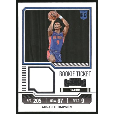 2023-24 Panini Contenders Rookie Ticket Swatches #38 Ausar Thompson