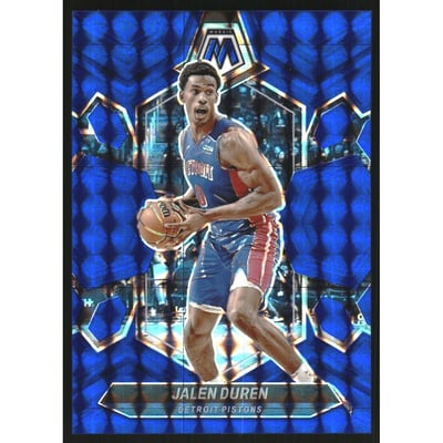 2023-24 Panini Mosaic Mosaic Blue #142 Jalen Duren