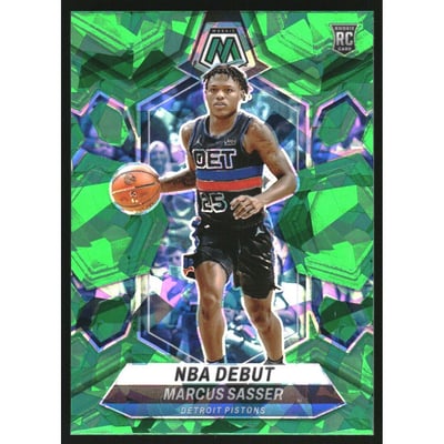 2023-24 Panini Mosaic Mosaic Green Ice #264 Marcus Sasser/NBA Debut