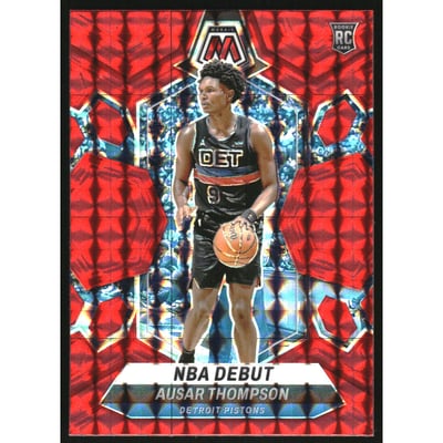 2023-24 Panini Mosaic Mosaic Red #262 Ausar Thompson/NBA Debut