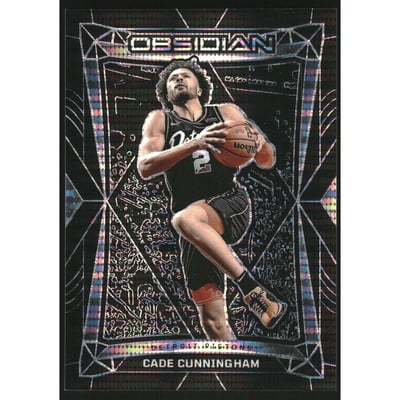 2023-24 Panini Obsidian Electric Etch International #141 Cade Cunningham