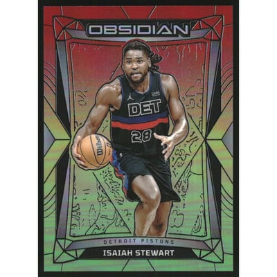 2023-24 Panini Obsidian Electric Etch Reggae Flood #103 Isaiah Stewart