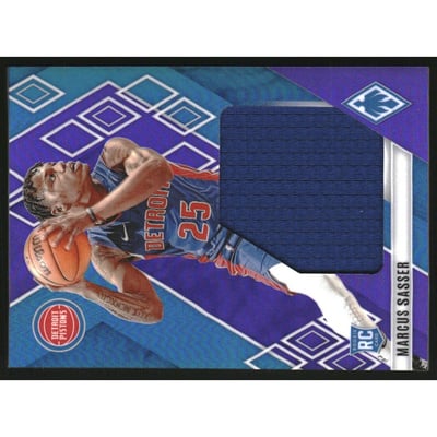 2023-24 Panini Phoenix Rookie Jumbo Memorabilia Purple #15 Marcus Sasser