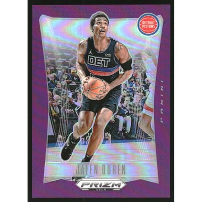 2023-24 Panini Prizm Deca Prizms Purple #152 Jalen Duren